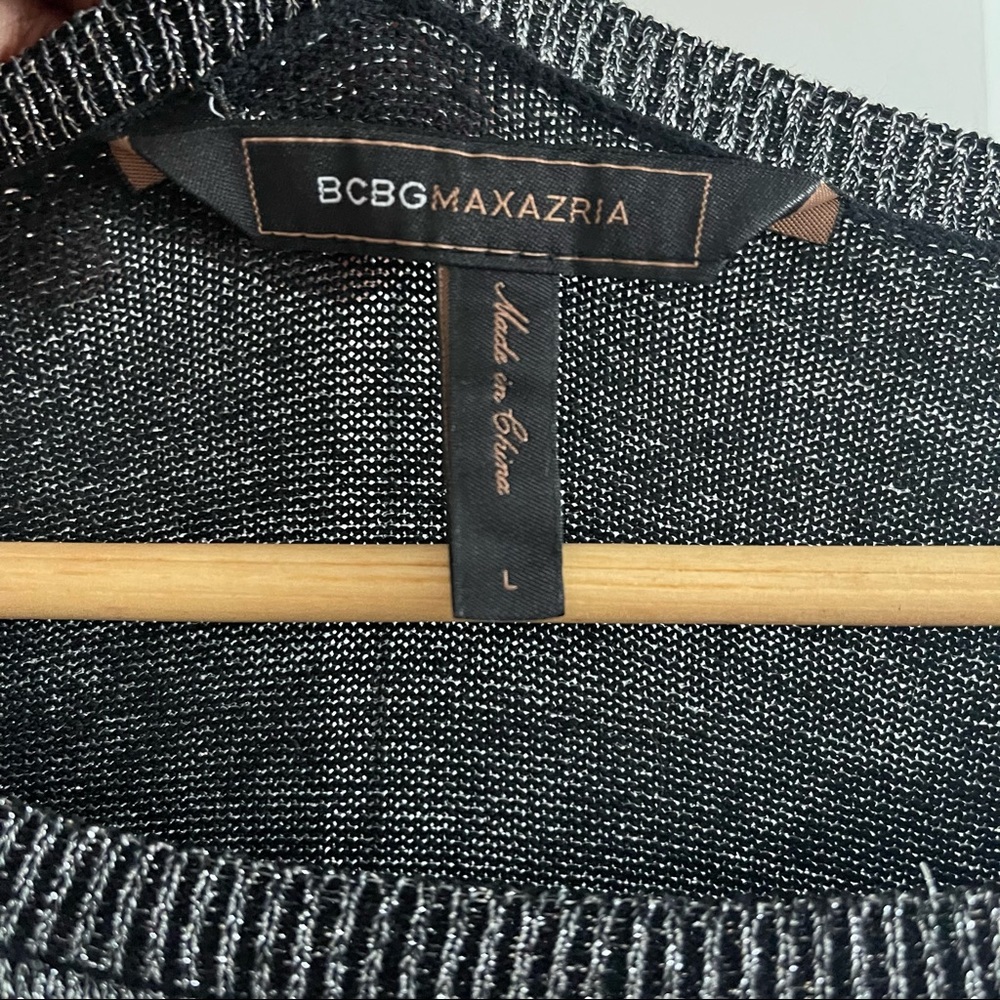 Glittery Metallic Curve Hugging Layered Ruffled B… - image 6